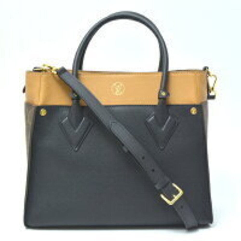 Louis Vuitton On My Side Grain Calf Leather Noir Black